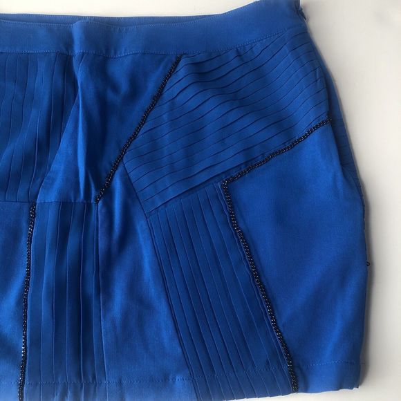 Twelve By Twelve Embellished Mini Skirt Blue Medium - Picture 3 of 12